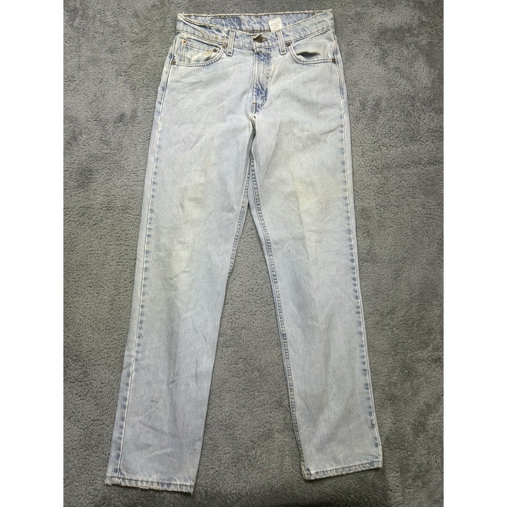 Vintage Levis 550 Jeans Mens 30x32 Relaxed Fit Made USA Holes Stains 90s Denim